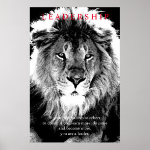Trendigets Lejona för motimt ledarskap Poster