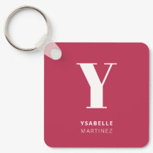 Trendigets Magenta Modern Monogram Namn