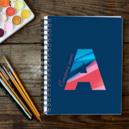 Trendigets minimalistiska färglösa logotyp anteckningsbok