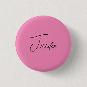 Trendigets minimalistiska moderna enkla Rosa Färg Knapp