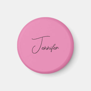Trendigets minimalistiska moderna enkla Rosa Färg Magnet