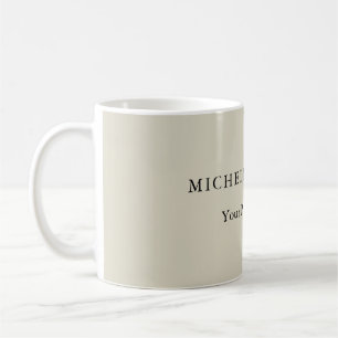 Trendigets minimalistiska Professionell Modern Nam Kaffemugg