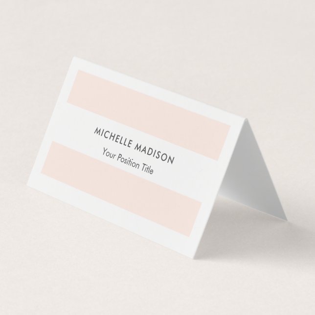 Trendigets minimalistiska Professionell - normal Visitkort (Framsida)