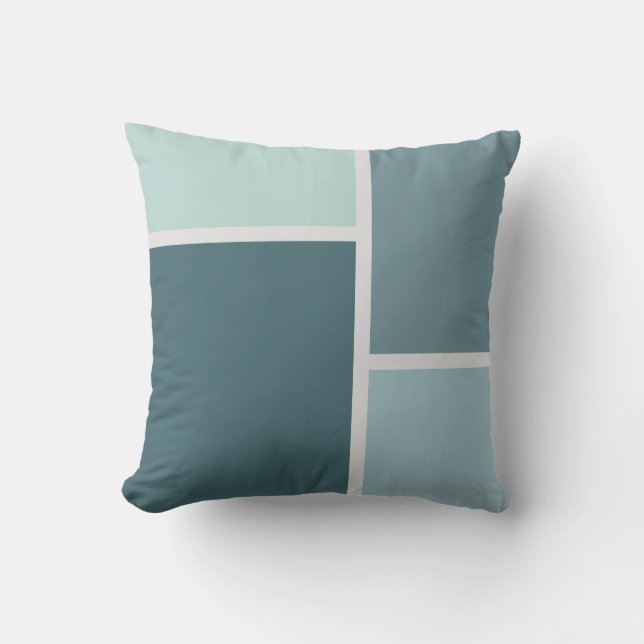 Trendigets minimalistiska skuggor av blocket Grått Kudde (Framsida)