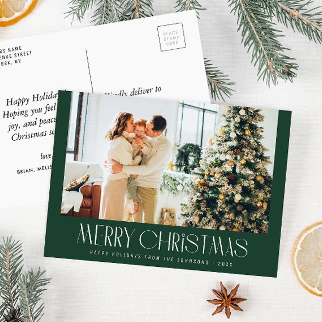 Trendigets minsta fotojulklapp vykort (Skapare uppladdad)