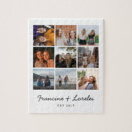 Trendigets moderna bästa vänner Besties-fotokollag Pussel