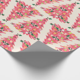 trendigets moderna färg festive julgran presentpapper