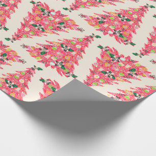 trendigets moderna färg festive julgran presentpapper