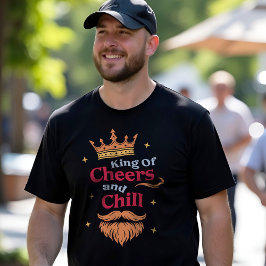 Trendigets moderna färgstarka nyans Kung-citattypo T Shirt