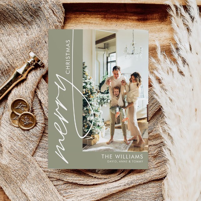 Trendigets moderna fotojul helg vykort (Skapare uppladdad)