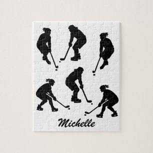Trendigets moderna ishockeyspelare Personlig Namn Pussel