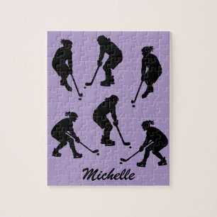 Trendigets moderna ishockeyspelare Personlig Namn Pussel