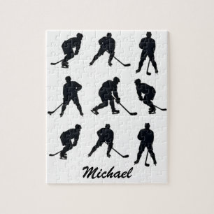 Trendigets moderna ishockeyspelare Personlig Namn Pussel