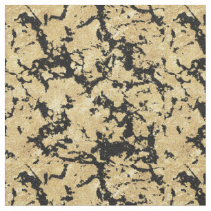 Trendigets moderna marmor Guld & Black Glitter Tyg