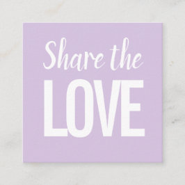 Trendigets moderna minsta referenskort för pastell fyrkantigt visitkort