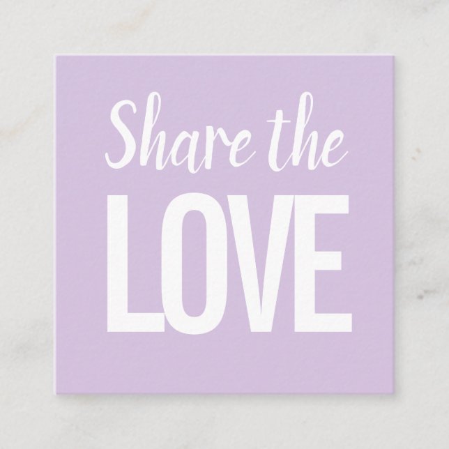 Trendigets moderna minsta referenskort för pastell fyrkantigt visitkort (Framsida)