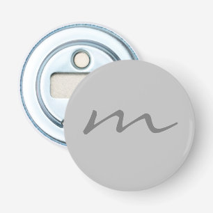 Trendigets moderna monogram-professionell grått flasköppnare