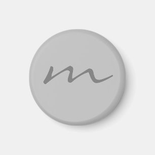 Trendigets moderna monogram-professionell grått magnet