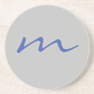 Trendigets moderna monogram-professionell grått underlägg