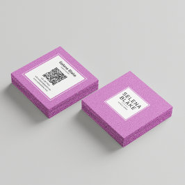 Trendigets moderna QR-kodutformning - Elegant och  Fyrkantigt Visitkort