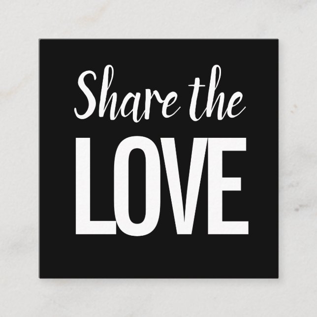 Trendigets moderna refererar till en vän/ett refer fyrkantigt visitkort (Framsida)