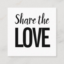 Trendigets moderna refererar till en vän/ett refer fyrkantigt visitkort