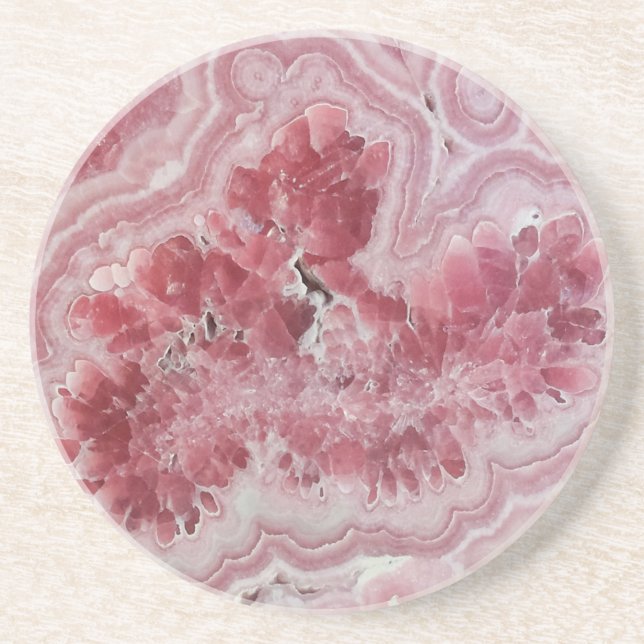 Trendigets moderna Rosa Agate Underlägg (Framsidan)