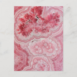 Trendigets moderna Rosa Agate Vykort