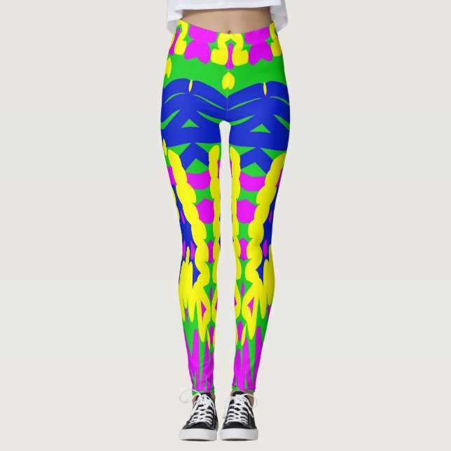 Trendigets multifärgad "Ratti_Kreativ_Arts" Leggin Leggings (Framsida)