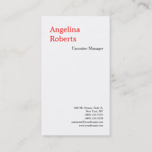Trendigets professionell - rent minimalistisk visitkort