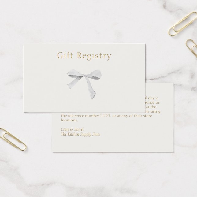 Trendigets registerhölje i Bröllop Visitkort (Kontor)