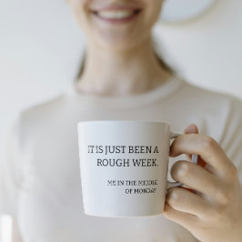 Trendigets roliga moderna typografi kaffemugg