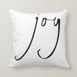 Trendigets skript Joy Jul Black White Kudde