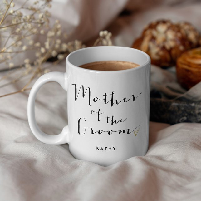 Trendigets skript "Mor of the Groom" Kaffemugg (Skapare uppladdad)