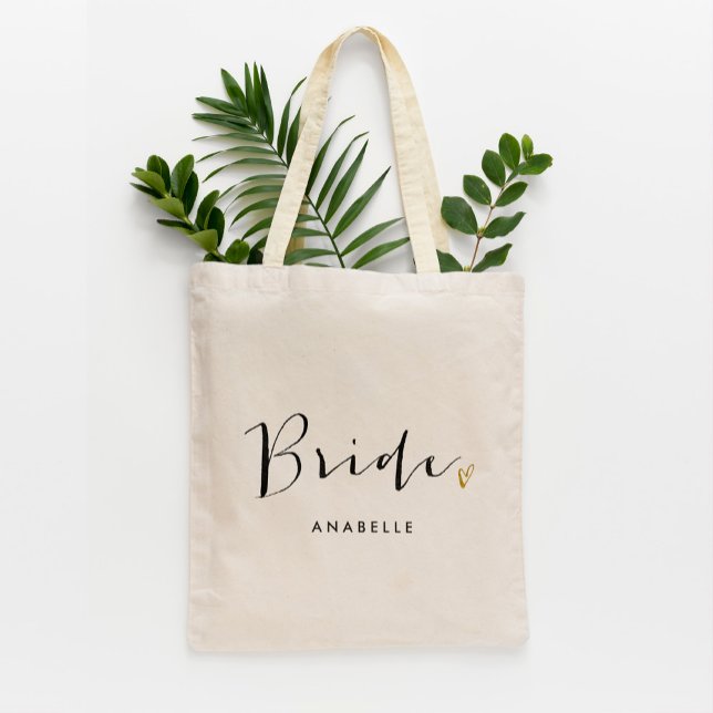 Trendigets skripttypografi "Bride" Tygkasse (Skapare uppladdad)