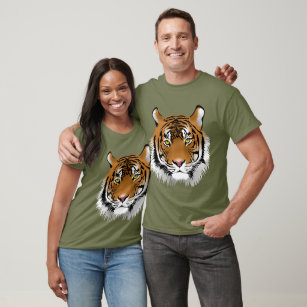 Trendigets söta tiger för honom Graphic teckning T Shirt