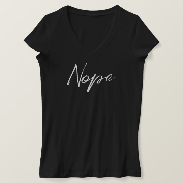 Trendigets svarta, tunna skjorta för kvinnor t shirt (Design framsida)
