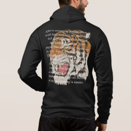 Trendigets textdesign skriven på manar-tigersvart t shirt