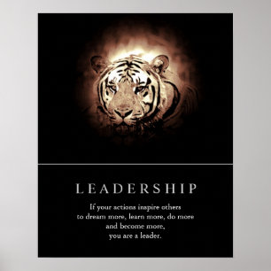 Trendigets tiger för motivation Poster