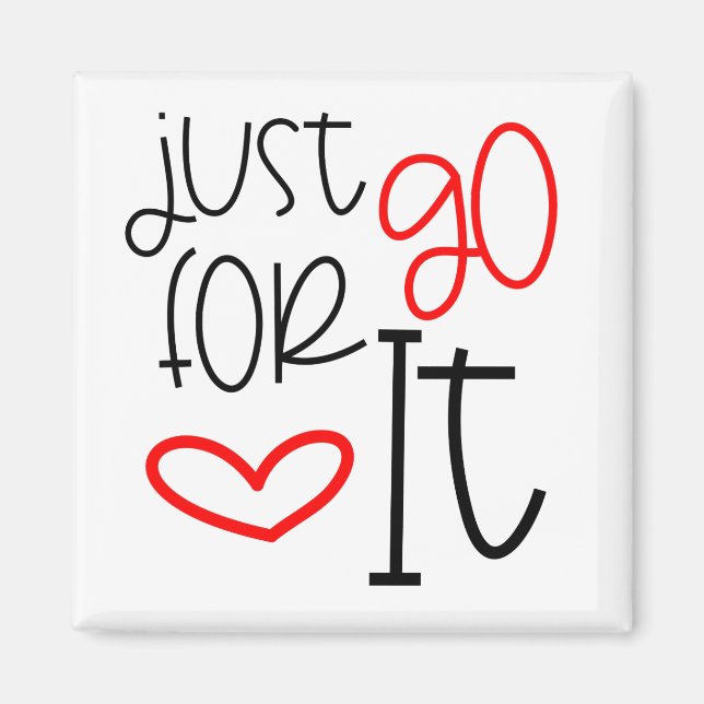 Trendigets typografi - citattecken - sök bara svar magnet (Framsidan)