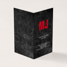 Trendigets unika grått-lodrät, stora röda monogram