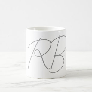 Trendigets unika Kreativ, monogram, första Brev Kaffemugg