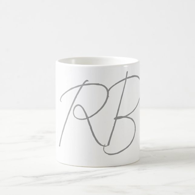 Trendigets unika Kreativ, monogram, första Brev Kaffemugg (Center)