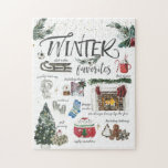 Trendigets vinter-favoriter | Illustrationer av va Pussel<br><div class="desc">Trendigets vattenfärgsillustrationer av vinterfavoriter i hand plockade. Om du vill se olika saker, var vänlig och meddela mig. Lägg till anpassningsbarnas ordalydelse i den här designen genom att använda rutorna "Redigera den här designmallen" på objektets höger eller klicka på den blå "Anpassa den" om du vill ordna texten, ändra typsnitt...</div>