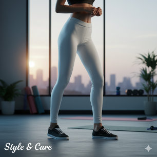 Trendigets vita ben för ett stungande utseende leggings