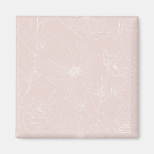 Trendigets vita blommor innehåller Rosa Magnet