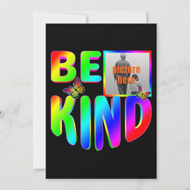 TRENDIGT ANPASSAT VAR SNÄLL FÄRGGLAD REGNBÅGE FJÄR INBJUDNINGAR (Framsida)