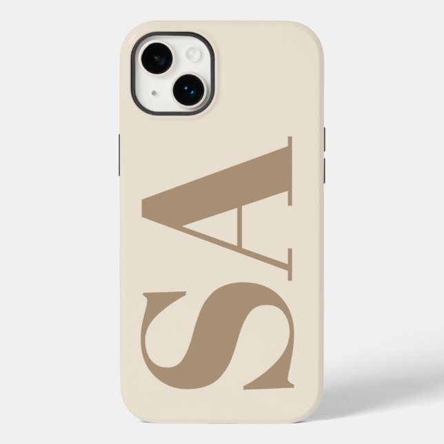 trendigt Antik Vitt med Monogram Case-Mate (Baksida)