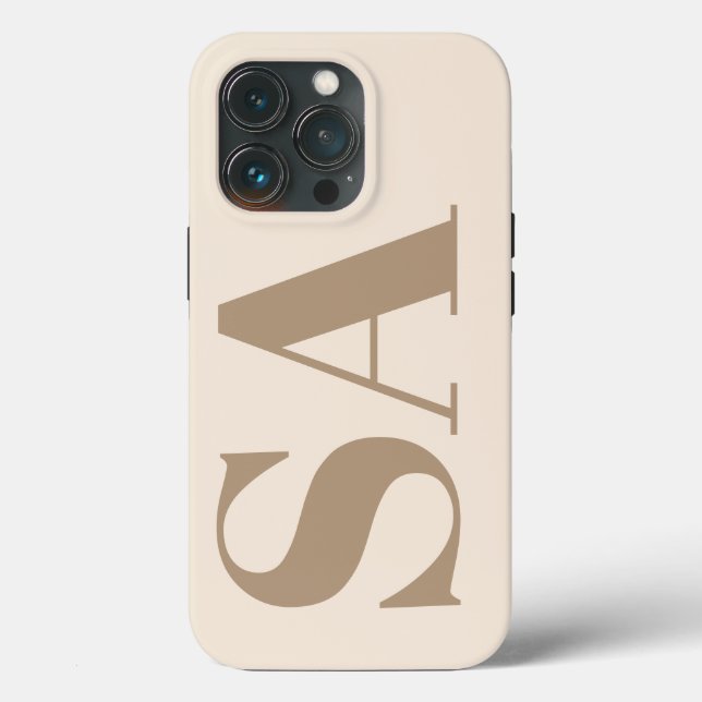 trendigt Antik Vitt med Monogram Case-Mate (Baksida )
