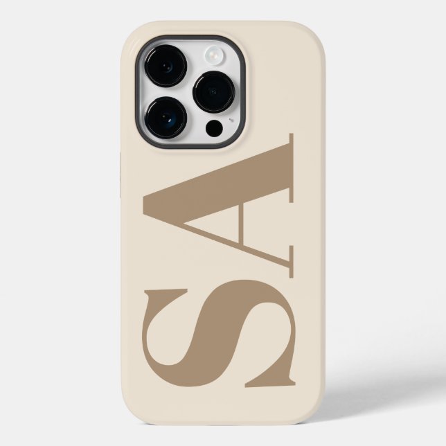 trendigt Antik Vitt med Monogram Case-Mate (Baksida)